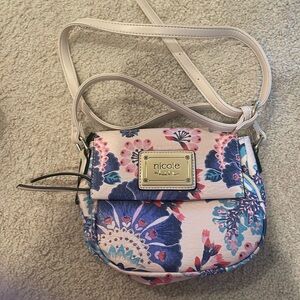 Nichole Miller floral crossbody bag